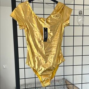 Gold Kids One Piece for dance party or parties
